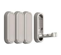 Generisch Coat Hook - Coat Hooks Wall Mounted | Foldable Coats Hooks | Clothes Hanger Storage | 4 X Heavy Duty Space Storage Organizer | Modern Holder Rack For Coats Towels Hats Bags