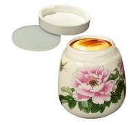 Generisch Coddled Portauovo - 220 ML in ceramica Coddler con coperchio, elegante decorazione per tavolo da colazione, tazza in porcellana resistente al calore, forno durevole per casa, dormitorio,