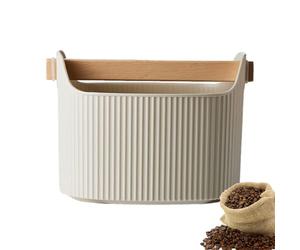 Generisch Coffee Knock Box - 7.48 inch Espresso Grounds Collector | HIPS Durablë Bårista Tool - Stable Oblique Mouth Container for Used Coffee Pucks Easy Cleaning Home Cafe Use Office