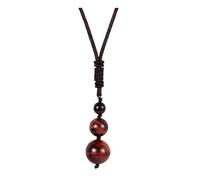 Generisch Collana con ciondolo a forma di ametista naturale, per uomo e donna, lega di zinco, Senza Gemstone