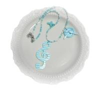 Generisch Collana di perle con note musicali, ciondolo alla moda in acrilico, collana per le clavicole, gioielli per donne e ragazze, gioiello estetico, Einheitsgröße, come descritto, come descritto