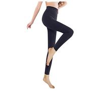 Generisch Collant da donna, caldo, ispessito, silken Mist senza cuciture, in pile elasticizzato, termale, con colore solido, morbido tessuto non tessuto, leggings invernali a vita alta, elasticizzati