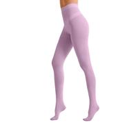 Generisch Collant in velluto opaco per l'inverno, morbidi e caldi, con pizzo rinforzato e comoda cintura per un comfort tutto il giorno, Colore: rosso, L