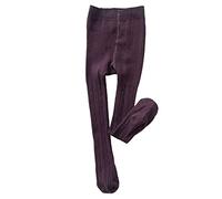 Generisch Collant per neonato con motivo a treccia, leggings senza cuciture, comodi e traspiranti, in morbido cotone, Lilla, 12-24 mesi
