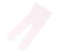 Generisch Colore Collant Elastici Collant Balletto Lungo Danza Leggings Calze Calze In Lattice Corsage Reggicalze, bianco, L