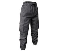 Generisch Combat Pantaloni cargo da uomo, pantaloni chino, pantaloni da trekking, pantaloni da lavoro, in cotone, grandi dimensioni, elasticizzati, con coulisse e tasche, pantaloni sportivi classici