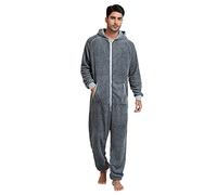 Generisch Combattimento notturno da uomo con cerniera colorata con scollo a V a maniche lunghe con cappuccio, grigio., XXL