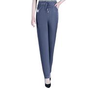 Generisch Comfy ComfiJeans da donna a vita alta ComfiJeans da escursionismo, grigio., XL
