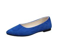Generisch Comode pantofole da donna con punta quadrata, scarpe casual da uomo per tutti i giorni, vacanze, momenti estivi, con stile, comfort, versatilità, leggerezza ed eleganza, Blu scuro, 36 EU