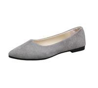 Generisch Comode pantofole da donna con punta quadrata, scarpe casual da uomo per tutti i giorni, vacanze, momenti estivi, con stile, comfort, versatilità, leggerezza ed eleganza, grigio., 38 EU
