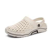 Generisch Comode pantofole da uomo per look casual da spiaggia, design slip-on con punta chiusa, pantofole estive ideali per il relax nella vita di tutti i giorni, beige., 39 EU