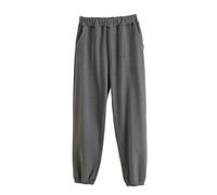 Generisch Comodo pigiama da uomo pantaloni loungewear pigiama con coulisse tasche per notti rilassanti, Nero , XXL
