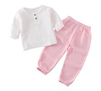 Generisch Comodo set a maniche lunghe per: abbigliamento versatile per la scuola per tutti i giorni, dai 6 mesi ai 6 anni, materiali durevoli, facili da pulire, flessibili, PK1, 12-18 Monate