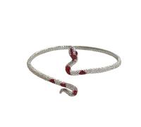 Generisch Con In Naturale 4 Gioielli Rosso Bracciale Bangle Regolabile Bangle Cuff Bracciale Argento Bangle Gioielli Per Donne Perline Coppia Anelli, Taglia unica, Acciaio inossidabile