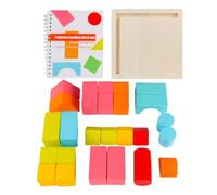 Generisch Construction Toys, Building Blocks, Wooden Educational Development, Classic Stacking & Balancing Game, Grand Bridge for Preschool Learning Activity, Block Toy, 5,91 x 5,91 x 6,1 pollici