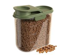 Generisch Contenitore per alimenti per cani, 2 litri, grande ermetico, trasparente, resistente all'umidità, farina di soia, riso e cereali, per cucina, garage