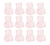 Generisch Contenitore per caramelle - 12 pezzi a forma di orso gommoso, a forma di orso trasparente, per orsetti gommosi, chicchi di caffè, zucchero, tè, cioccolato, cucina, matrimonio