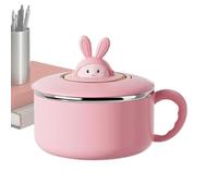 Generisch Contenitore per insalata e pranzo - contenitore per pasta da 1200 ml per piatti istantanei, ciotola in acciaio inox, grande volume con coperchio, per zuppe di riso, panini, cucina, camera