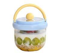 Generisch Contenitore per insalata per il pranzo, 600 ml, a prova di perdite, portatile, per insalate, snack, lavoro, viaggi, picnic, ufficio, fitness, campeggio, attività all'aperto