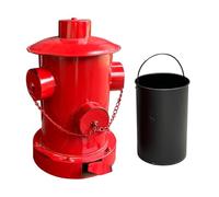 Generisch Contenitore per rifiuti, grande capacità, design idrante antincendio, con pedale, per casa, camera da, bagno, esterno, auto, ufficio