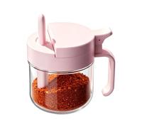 Generisch Contenitore per spezie con cucchiaio e contenitore per spezie | Contenitore per sale con coperchio adatto per la casa, nell'armadio, nella dispensa, sul piano di lavoro, in cucina,