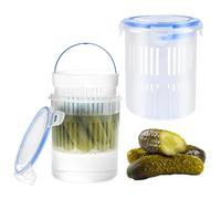 Generisch Contenitore trasparente e antiperdita, portacetrioli con colino, per formaggio, uva, more, mirtilli, , ananas ecc
