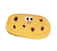 Generisch Cookie Pencil Bag, Cute Soft Cookie Pencil Pouch for Students, Large Capacity School Pen Purse, Stylish Stationery Organizer ideale per penne, penne, pennarelli e piccoli notebook, giallo