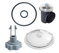 Generisch Coperchio di ricambio per trappola per fogliame, parti del di filtraggio con 2 valvole, coperture per taniche per piscina, per protezione dalle foglie in casa, appartamento, giardino