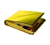 Generisch Coperta all'aperto - moderna coperta solare di emergenza in foglio di alluminio, oro e argento, coperta isolante termico per campeggio escursionismo | Multipurpose Outdoor Utility
