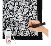 Generisch Coperta da dipingere,Progetto d'arte creativo,Dipingere le tue coperte da lancio da colorare | Per uomini, donne, ragazze, adolescenti, marito, moglie, figlio, famiglia