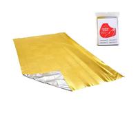 Generisch Coperte termiche di sopravvivenza - Attrezzature leggere per esterni | 130 centimetri x 210 centimetri coperta riflettente calore - per campeggio viaggi arrampicata caccia inverno freddo