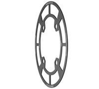 Generisch Copertura di protezione per catena per bicicletta, in lega di alluminio, design leggero con vestibilità precisa per biciclette da trekking e percorsi pendolari