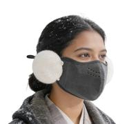 Generisch Copertura per il viso per la protezione dalla polvere - Protezione calda con paraorecchie - Maschera viso - per donne sportive escursionismo escursionismo pendolarismo ciclismo inverno sci