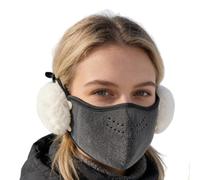 Generisch Copertura per il viso per la protezione dalla polvere, protezione termica antivento con paraorecchie, maschera per il viso, per donne in inverno, per pendolari, ciclismo, attività all'aperto