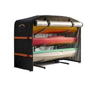 Generisch Copertura per kayak, 368 x 81 x 145 cm, impermeabile, per esterni, resistente ai raggi UV, antipolvere, protezione resistente, adatta a kayak a 2-4 strati da 3 a 3 m, per giardino