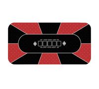 Generisch Copertura per tavolo da poker - 120 x 60 cm grande tappetino da tavolo da poker superficie antiscivolo, tappetino da gioco liscio per il commercio di carte, da gioco da tavolo in