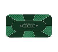 Generisch Copertura per tavolo da poker - 120 x 60 cm grande tappetino da tavolo da poker superficie antiscivolo, tappetino da gioco liscio per il commercio di carte, da gioco da tavolo in