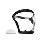 Generisch Copertura viso anti-appannamento per cucina e industria alimentare, maschera protettiva riutilizzabile con guarnizione in silicone per PC | protezione per occhi, naso contro liquidi, vento S