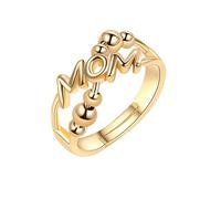 Generisch Coppia di anelli semplici "amore e gratitudine per la festa della mamma", perfetti per la mamma, come anello per l'amore e la gratitudine per la festa della mamma, A, Rame, Nessuna pietra
