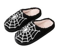 Generisch Coppia di Halloween Cartoon eccentrico grandi dimensioni calde pantofole di cotone imbottito 248, Nero , 43 EU
