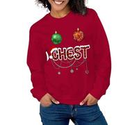 Generisch Coppia di Natale Felpe abbinata/Ho Tutto quello che voglio per Natale Maglietta/Uomo Donna Maglione di Natale intero Pigiama Donna Senza, Colore: rosso, XL