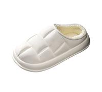 Generisch Coppia Donna Mezzo Bao Tacco Ciabatte In Cotone Inverno Interno Abbigliamento Esterno PCaldo Rimovibile Confinement Scarpe, b, 37 EU