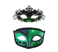 Generisch Coppie in carnevale per feste in maschera - la coppia perfetta per serate in costume di Halloween (verde, taglia unica)