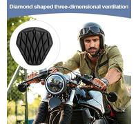 Generisch Copri sedile moto | Cuscino pieghevole in gel per moto | assorbimento degli urti | Cuscino imbottito per sedile bicicletta traspirante morbido per incrociatori, moto, guida