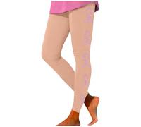 Generisch Copricapo da donna a vita alta per uso quotidiano, comodi pantaloni da yoga elasticizzati, stampati con il mese dell'educazione al cancro al seno, set di maglioni natalizi per famiglie, oro