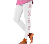 Generisch Copricapo da donna a vita alta per uso quotidiano, comodi pantaloni da yoga elasticizzati, stampati con il mese dell'educazione al cancro al seno, set di maglioni natalizi per famiglie