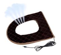 Generisch Coprisedile per WC USB, cuscino riscaldante regolabile a 5 | Cuscino per sedile WC con timer, design a spina per l'uso in inverno e al mattino, per bagno, appartamenti, camere d'albergo