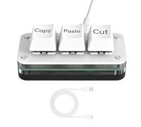 Generisch Copy-Paste-Button - Mini pannello compatto con tre tasti, USB Cut Copy Paste Pad per computer, per home office, riunioni quotidiane, giochi, editing video, design, disegno