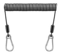 Generisch Cordino - avvolto in acciaio inox con filo da pesca | perdita di gancio telescopico - obbligo di prevenzione per alpinismo, canottaggio, escursionismo, campeggio e caccia