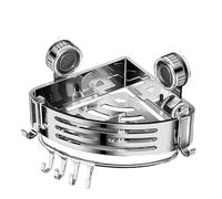Generisch Corner Shower Shelf - Suction Cup Corner Shower Storage | Space-Saving Rack Vassoio da parete organizer per Living Room Bedroom Kitchen Garage WC Lavatrice a mano Liquido